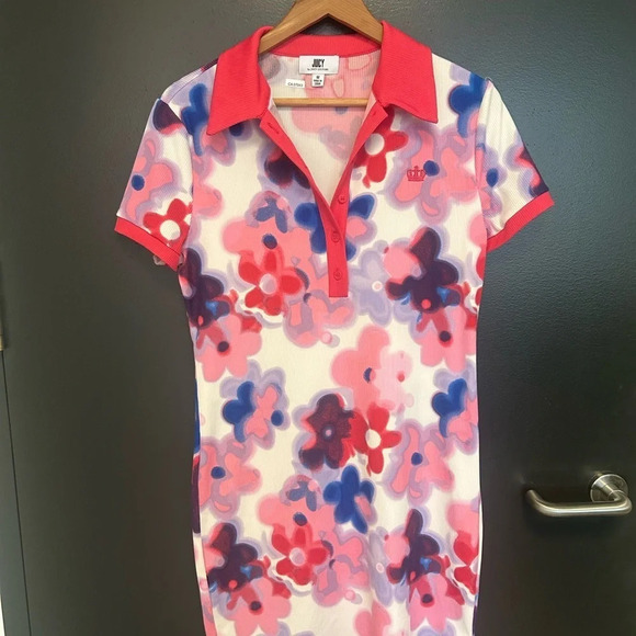 Juicy Couture NWOT cute dress size M floral, almost 70’s feel! Larger fun collar - Picture 9 of 9